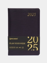 Еженедельник датированный 2025 Brauberg, планер, планинг, записная книжка А5