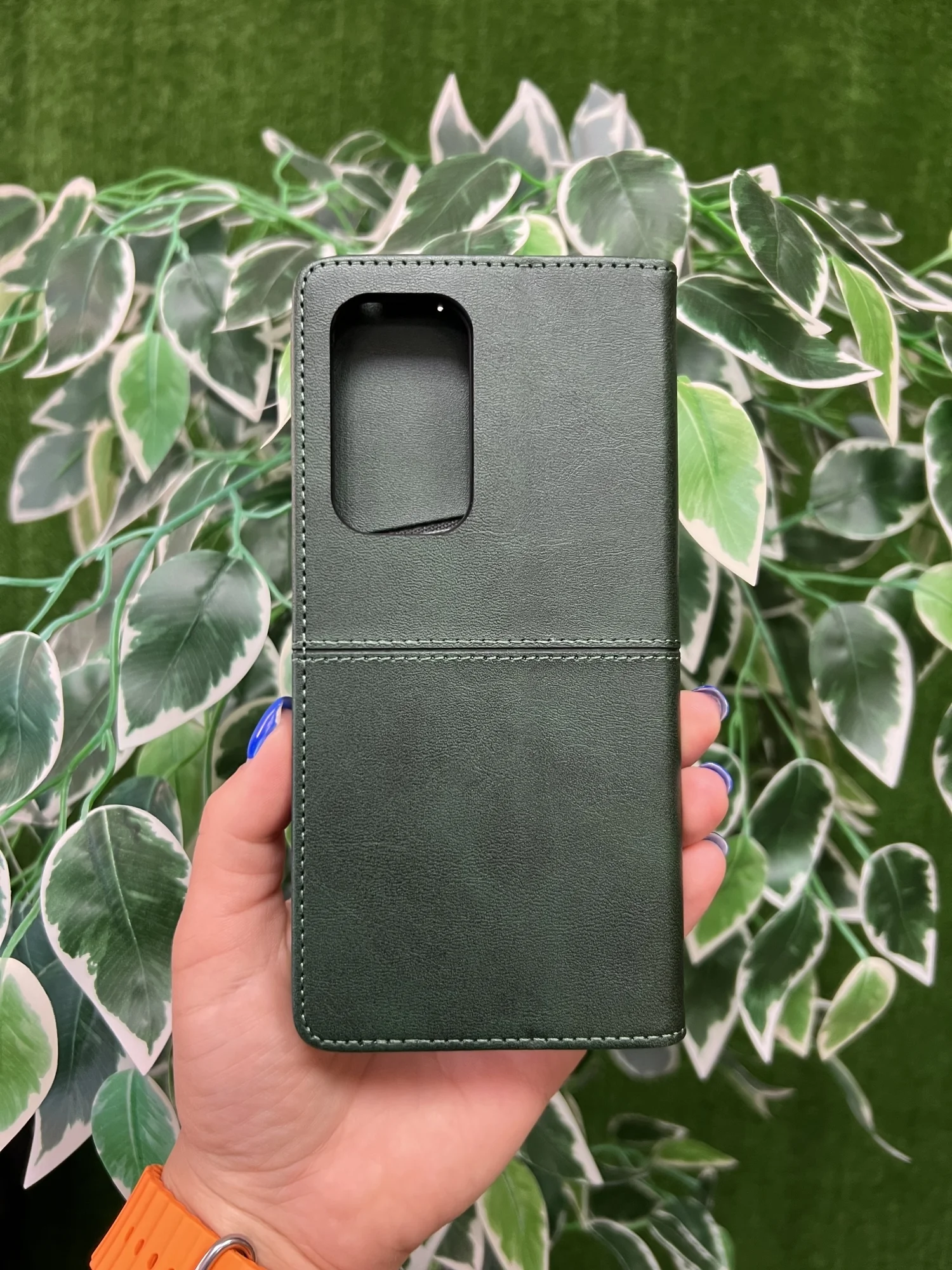 Тёмно-зелёный чехол книжка elitcase для Vivo V30 Lite 4G / Виво В30 Лайт 4G