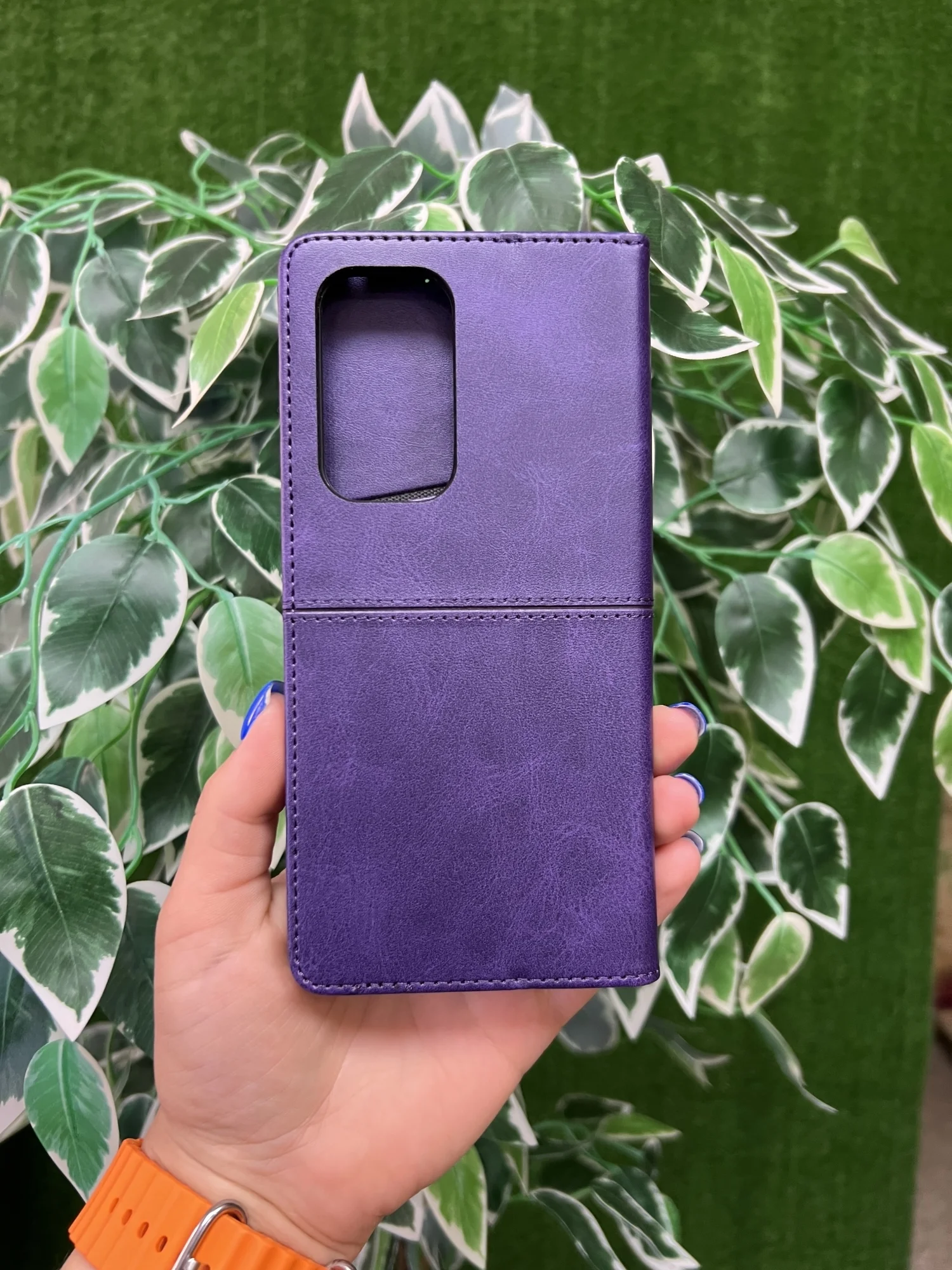 Фиолетовый чехол книжка elitcase для Vivo V30 Lite 4G / Виво В30 Лайт 4G