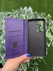 Фиолетовый чехол книжка elitcase для Vivo V30 Lite 4G / Виво В30 Лайт 4G