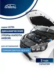Газовые упоры (амортизаторы) капота для CHANGAN, к-т 2 шт / Чанган