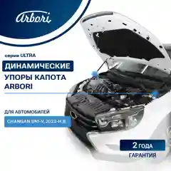 Газовые упоры (амортизаторы) капота для CHANGAN, к-т 2 шт / Чанган