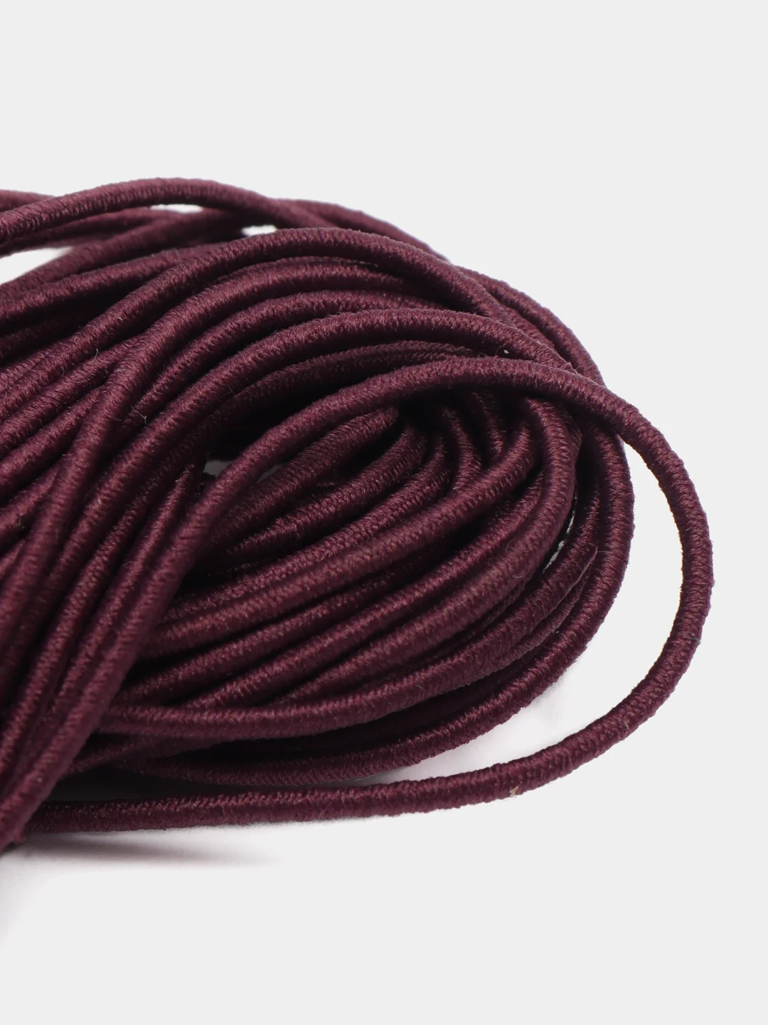 Марсала шляпная резинка, 1,2 мм