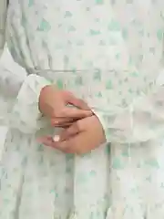 Мятный легкое шифоновое платье с цветочным принтом