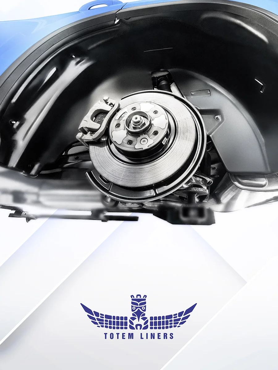 Белый подкрылок для LADA Largus, 2012-2019 / Лада Ларгус