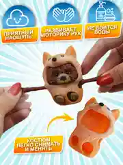 Набор антистресс игрушек, мяшки для рук, Зверята сквиши, 10 шт