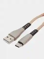 Хаки кабель с быстрой зарядкой Type-C, iPhone, 3A Avimax, USB3.0, хомут на липучке