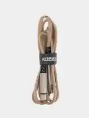 Хаки кабель с быстрой зарядкой Type-C, iPhone, 3A Avimax, USB3.0, хомут на липучке