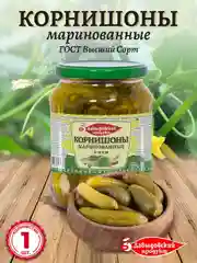 Корнишоны маринованные Давыдовский продукт, высший сорт, ГОСТ, 6-9 см, 680 г