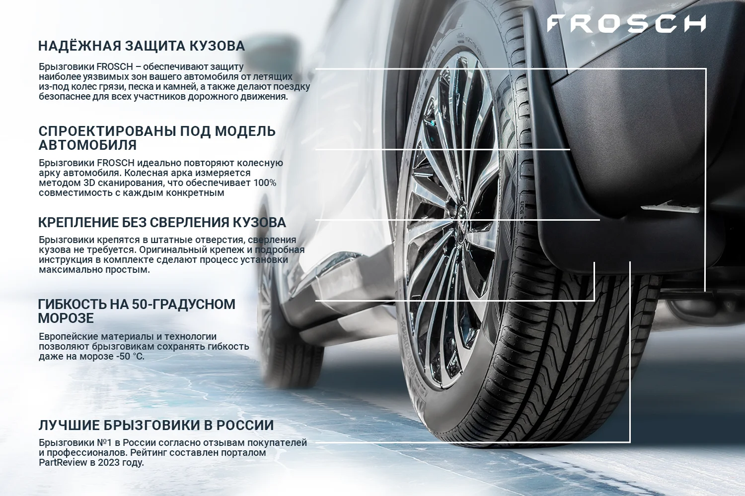 Черный брызговики задние подходят для GEELY Coolray Sport 2020 - > 2 шт.(optimum) в пакете