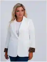 Белый пиджак женский, большие размеры