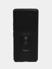 Чехол Tecno Camon 30 pro 5G противоударный, с металлической подставкой кольцом