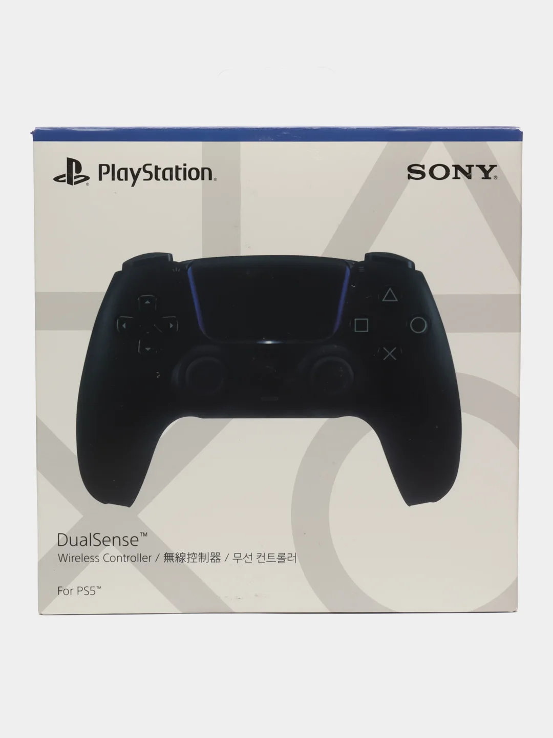 Черный геймпад для Sony Playstation 4 беспроводной в корпусе Dualsense от PS5