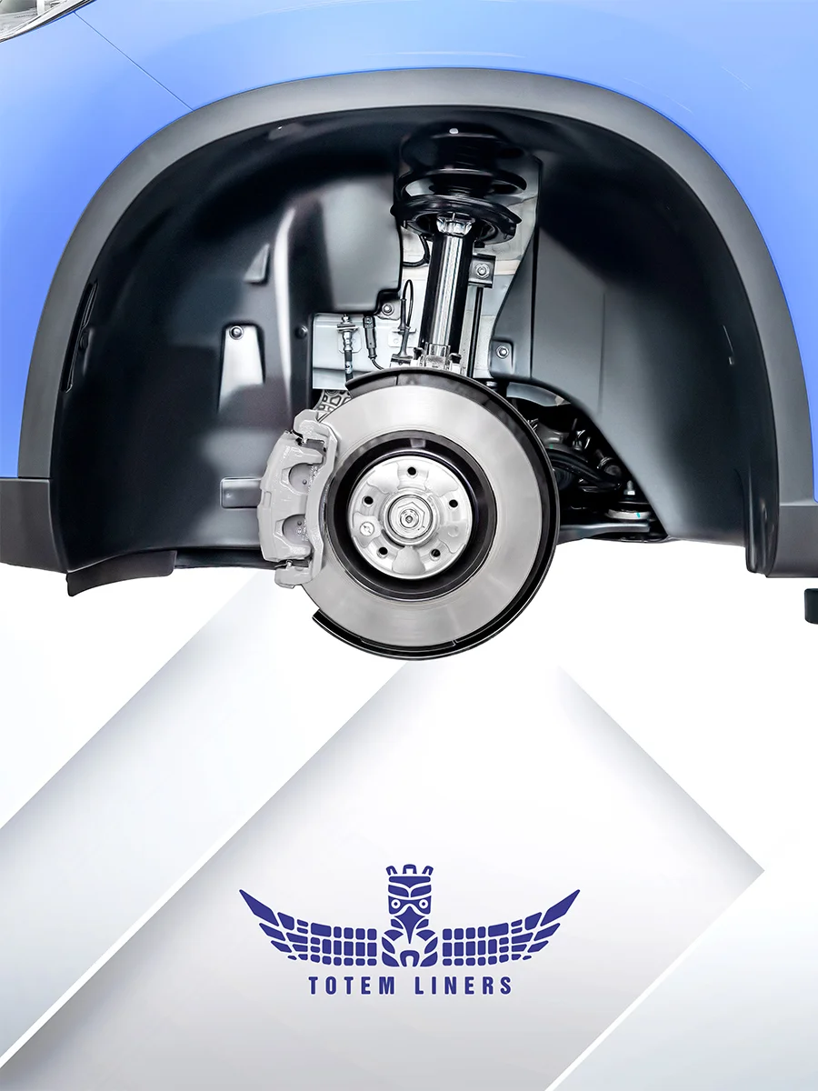 Черный подкрылок RENAULT Logan 2004-2013 / Рено Логан