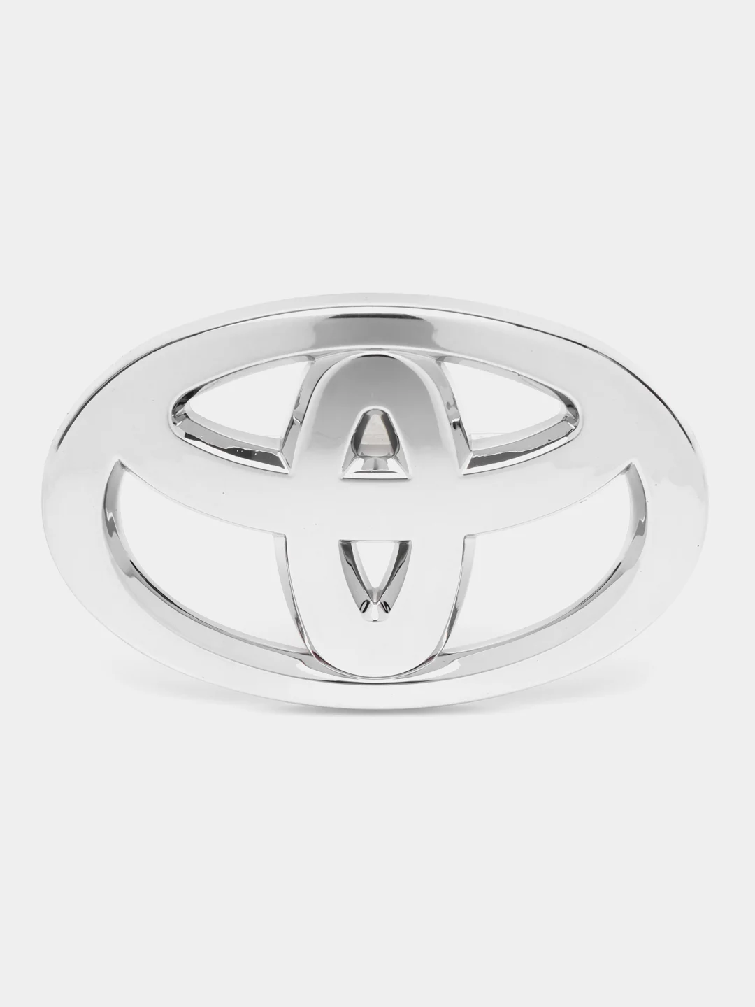 Серебряный эмблема накладка TOYOTA на руль 6,5 х 4,5 см