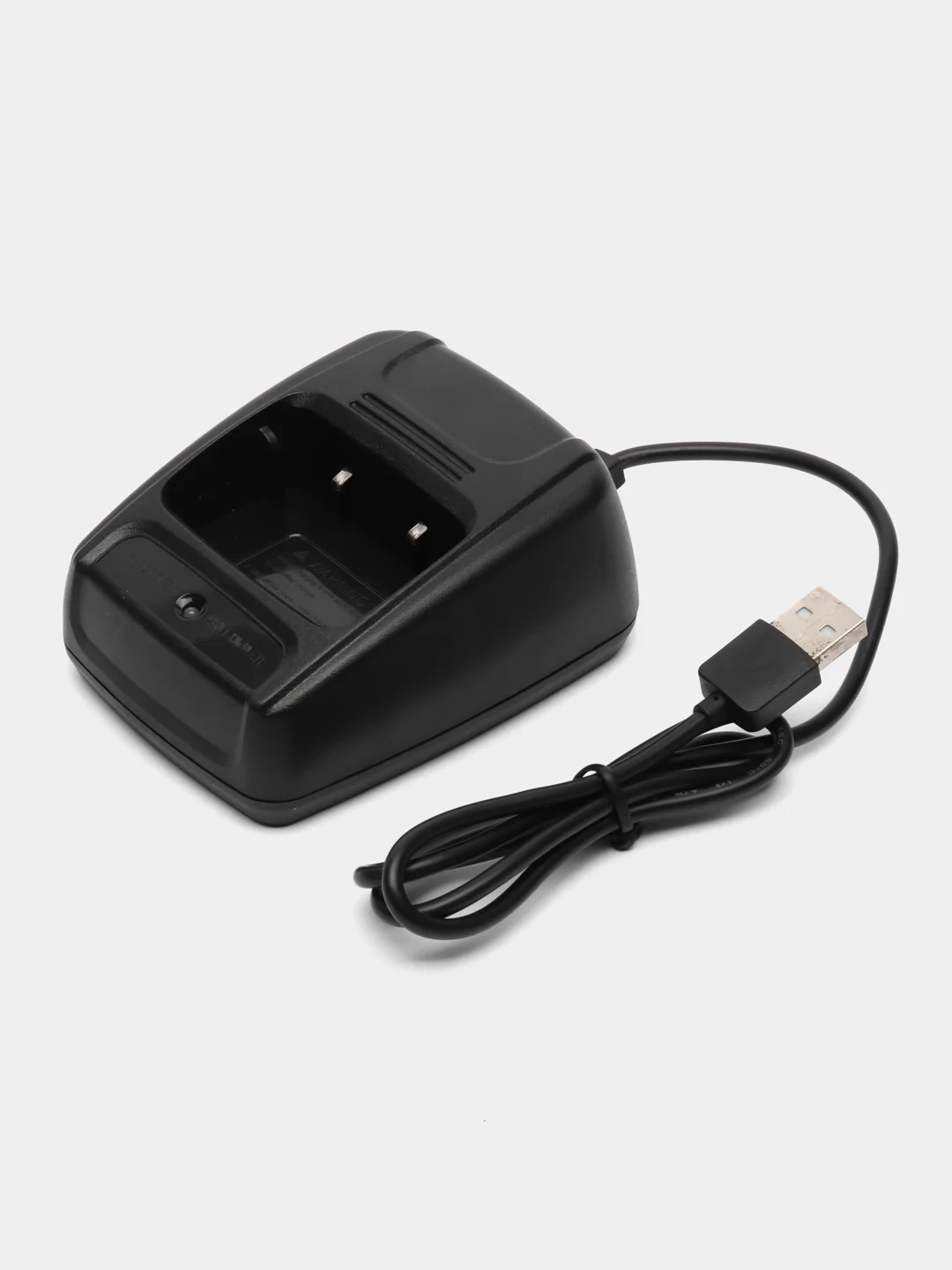 Черный зарядное устройство в автомобиле, стакан с USB для рации Baofeng BF- 666S, BF-777S,BF-888S