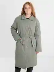 Мятный куртка женская мегаоверсайз, утепленная