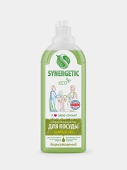 Средство для мытья посуды и детских игрушек SYNERGETIC "Зеленый чай", 1 л