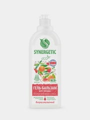 Гель - бальзам для мытья посуды, игрушек SYNERGETIC «Розовый грейпфрут и специи» 1л
