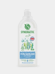 Гель-бальзам для мытья посуды и детских игрушек SYNERGETIC "Pure 0%", 1 л