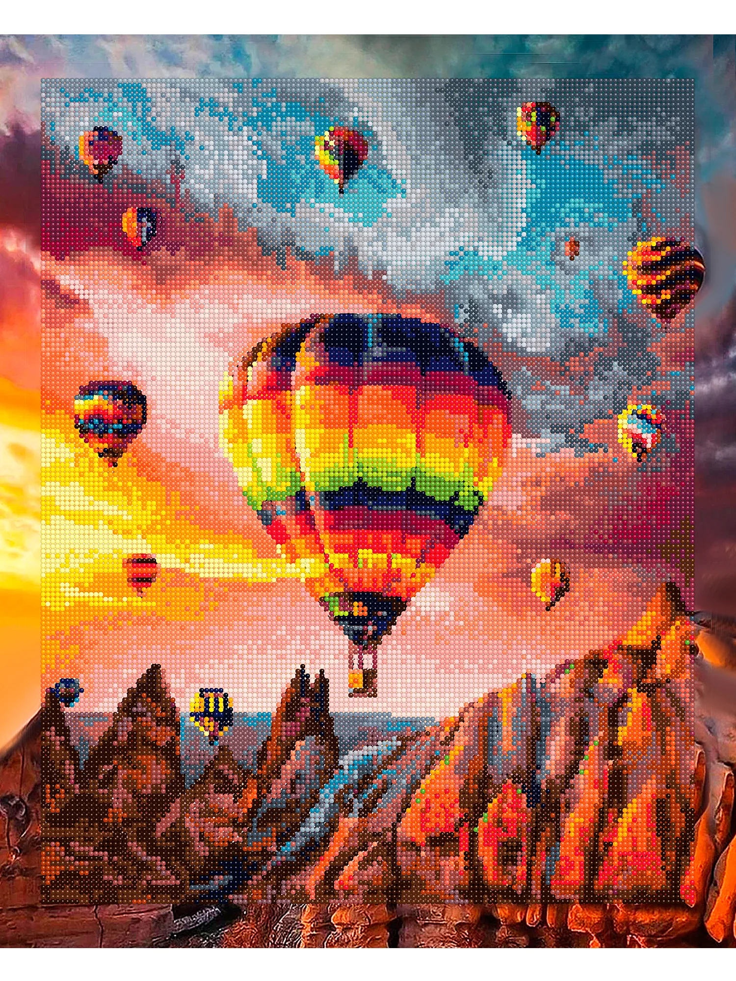 "Каппадокия" алмазная мозаика на подрамнике, 40 х 50, "Art on Canvas"