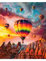 "Каппадокия" алмазная мозаика на подрамнике, 40 х 50, "Art on Canvas"