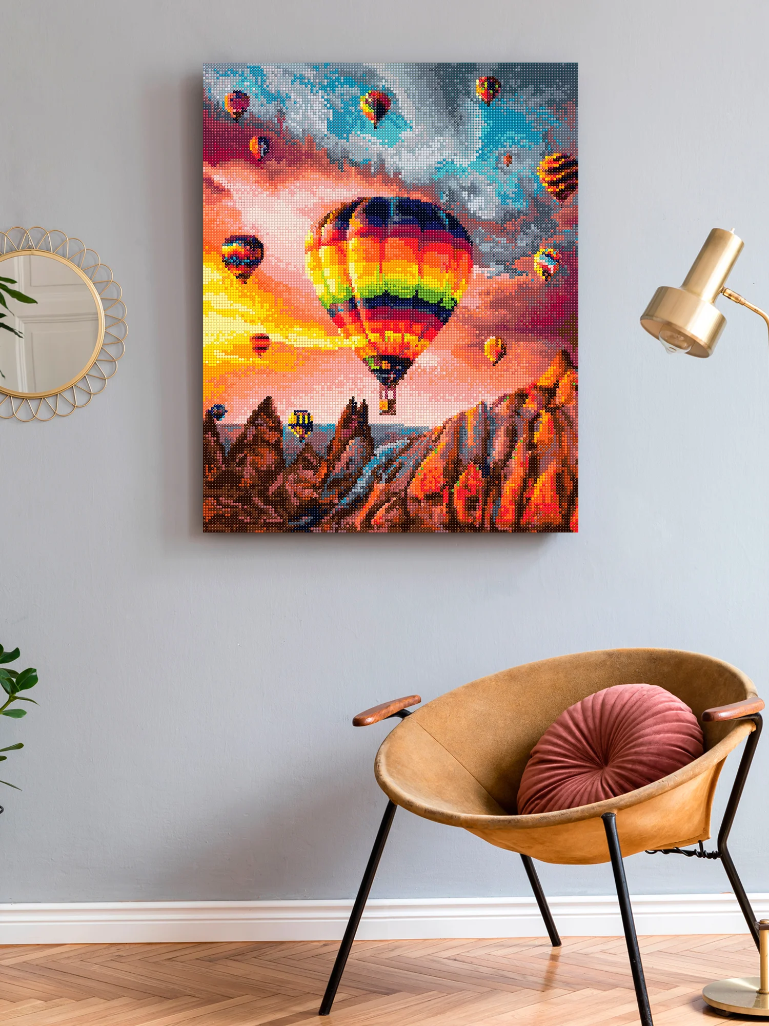 "Каппадокия" алмазная мозаика на подрамнике, 40 х 50, "Art on Canvas"