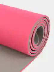 Розовый коврик для фитнеса, гимнастики, йоги, спорта 6 мм, 183х61 см