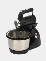Миксер Eurostek EHM-365 350 Вт (стационарный) чаша 2,5л, 5 скоростей (серебро/черный)