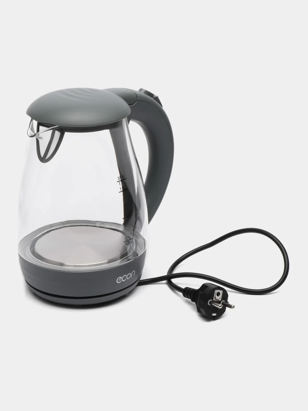 Чайник ECON ECO-1739KE Graphite (стекло) 1,7 л (черный) 2200 Вт