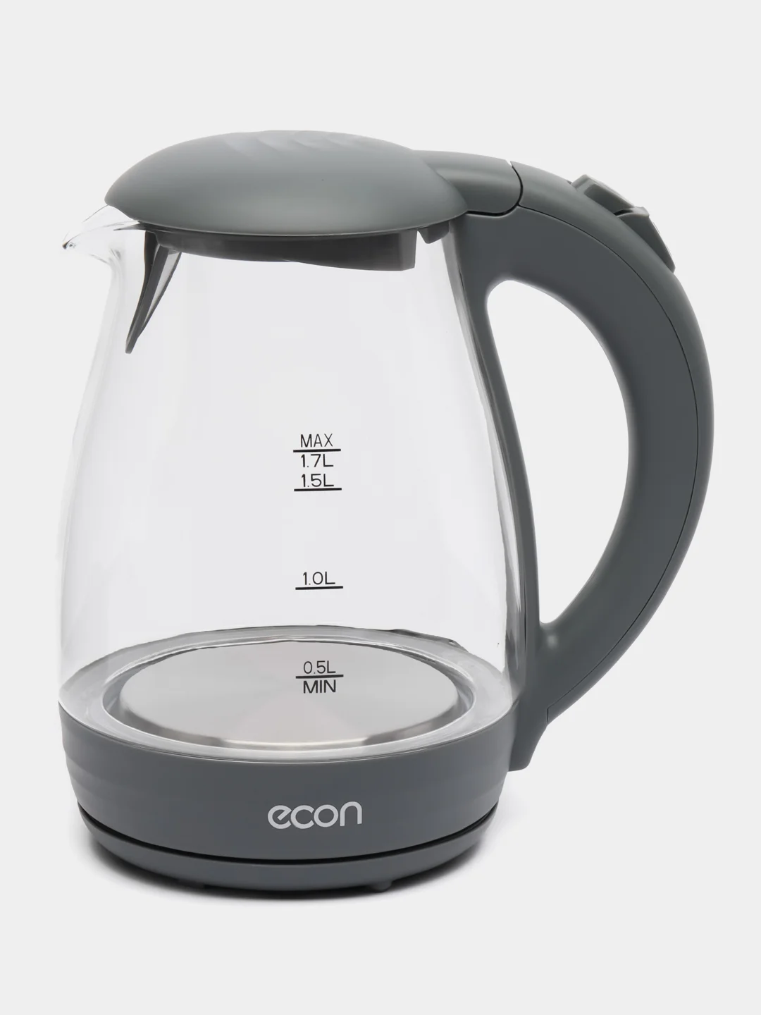 Чайник ECON ECO-1739KE Graphite (стекло) 1,7 л (черный) 2200 Вт