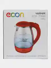 Чайник ECON ECO-1739KE ruby (стекло) 1,7 л (красный) 2200 Вт