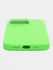 Салатовый чехол Айфон, iPhone 14 Pro, силиконовый, Silicone Case