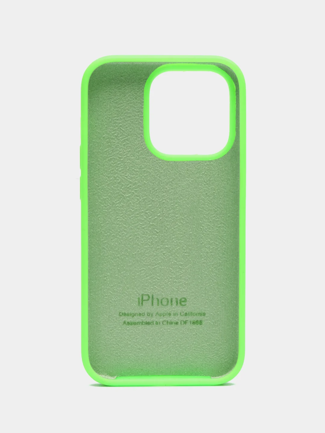 Салатовый чехол Айфон, iPhone 14 Pro, силиконовый, Silicone Case