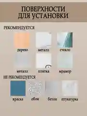 Полка для ванной и кухни настенная, угловая, без сверления, черная