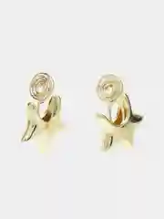 Золотой женские модные клипсы для ушей,легкие, без проколов