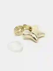 Золотой женские модные клипсы для ушей,легкие, без проколов