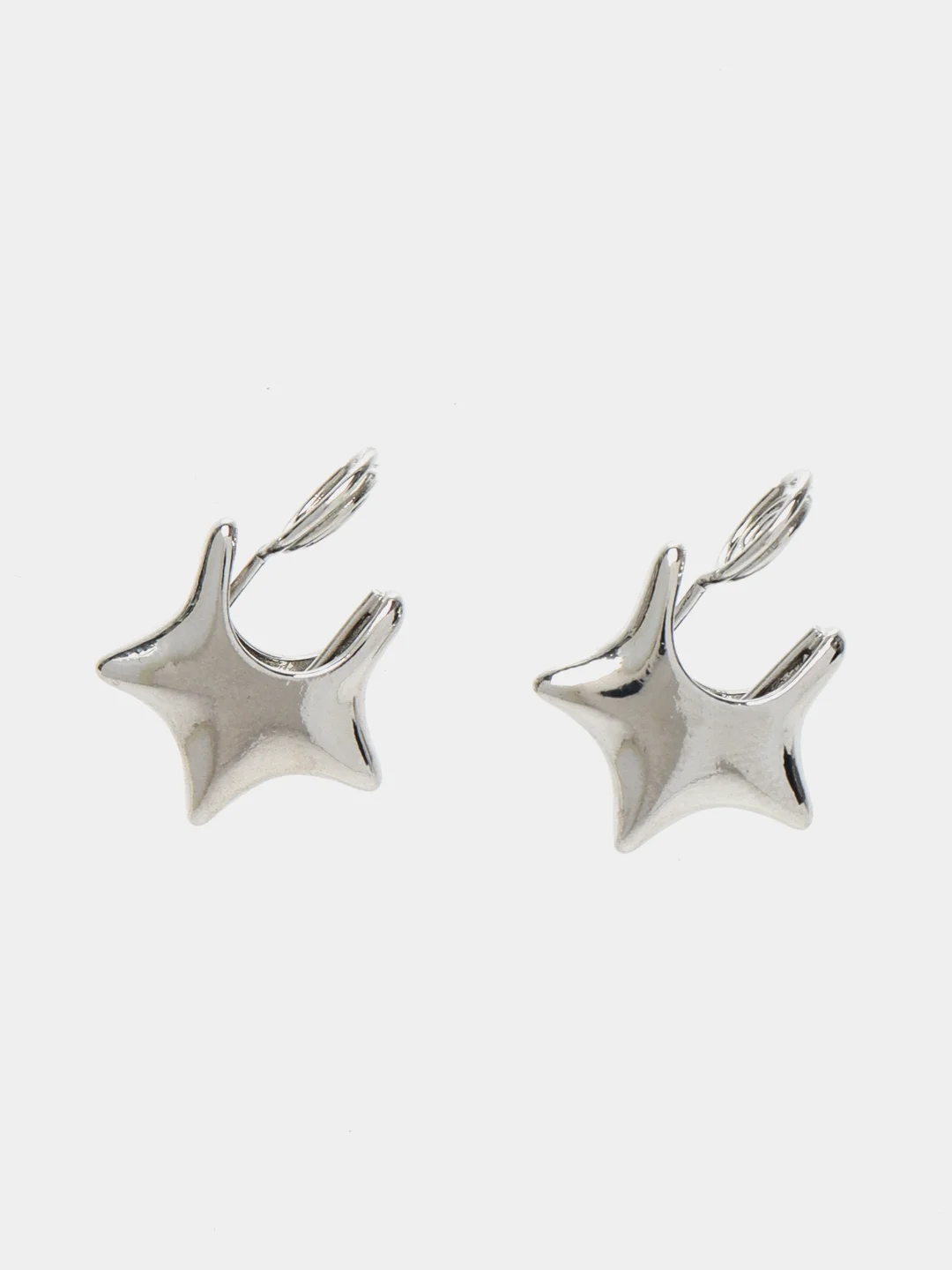 Серебряный женские модные клипсы для ушей,легкие, без проколов