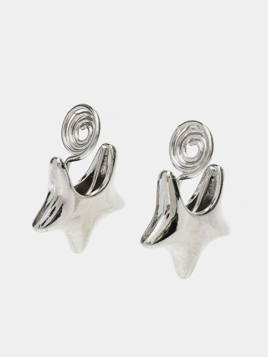 Серебряный женские модные клипсы для ушей,легкие, без проколов