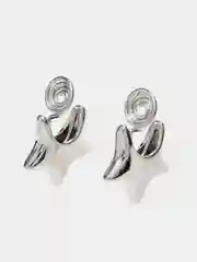 Серебряный женские модные клипсы для ушей,легкие, без проколов