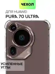 Прозрачный чехол для HUAWEI Pura 70/ 70 Pro/ 70 Pro+/ 70 Ultra противоударный BROSCORP, защита углов