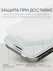 Прозрачный 1-2 шт плёнка для iPhone 16, Pro Max Plus защитная гидрогелевая BROSCORP тонкая, не стекло