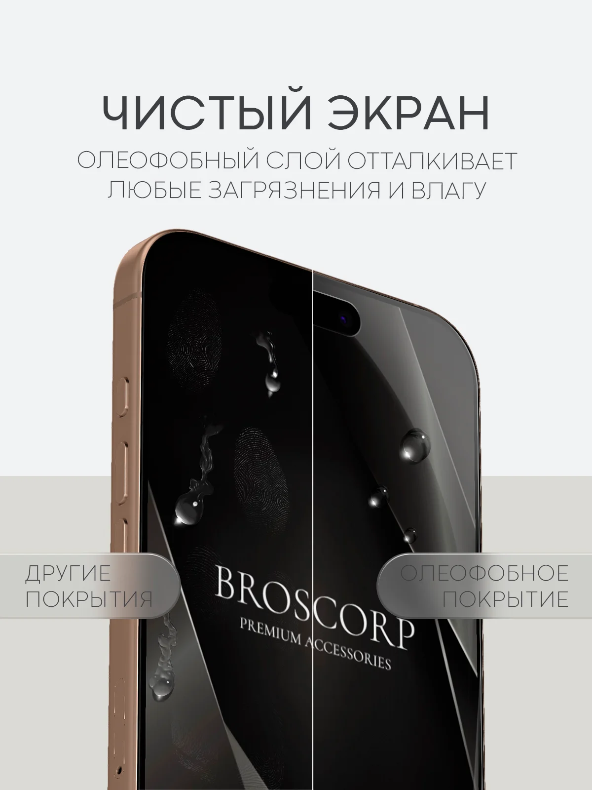 Прозрачный 1-2 шт плёнка для iPhone 16, Pro Max Plus защитная гидрогелевая BROSCORP тонкая, не стекло