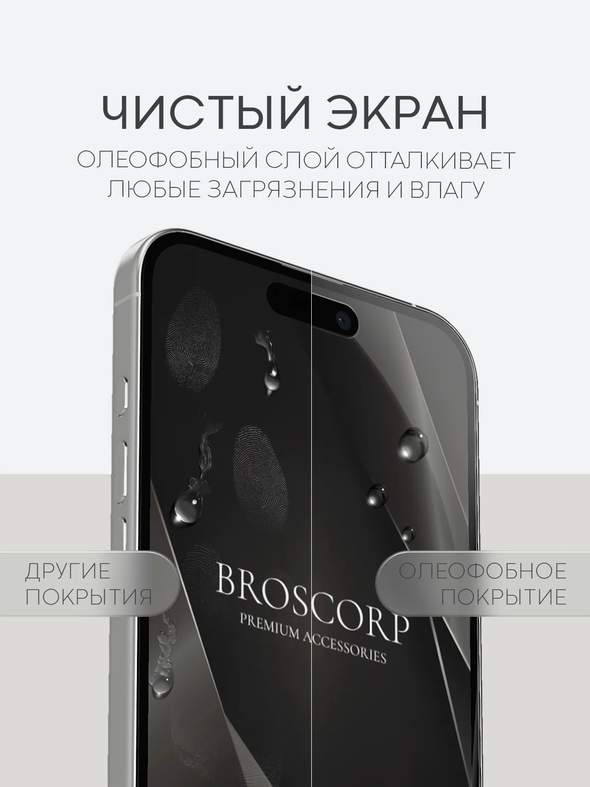 Прозрачный 1-2 шт плёнка для iPhone 16, Pro Max Plus защитная гидрогелевая BROSCORP тонкая, не стекло