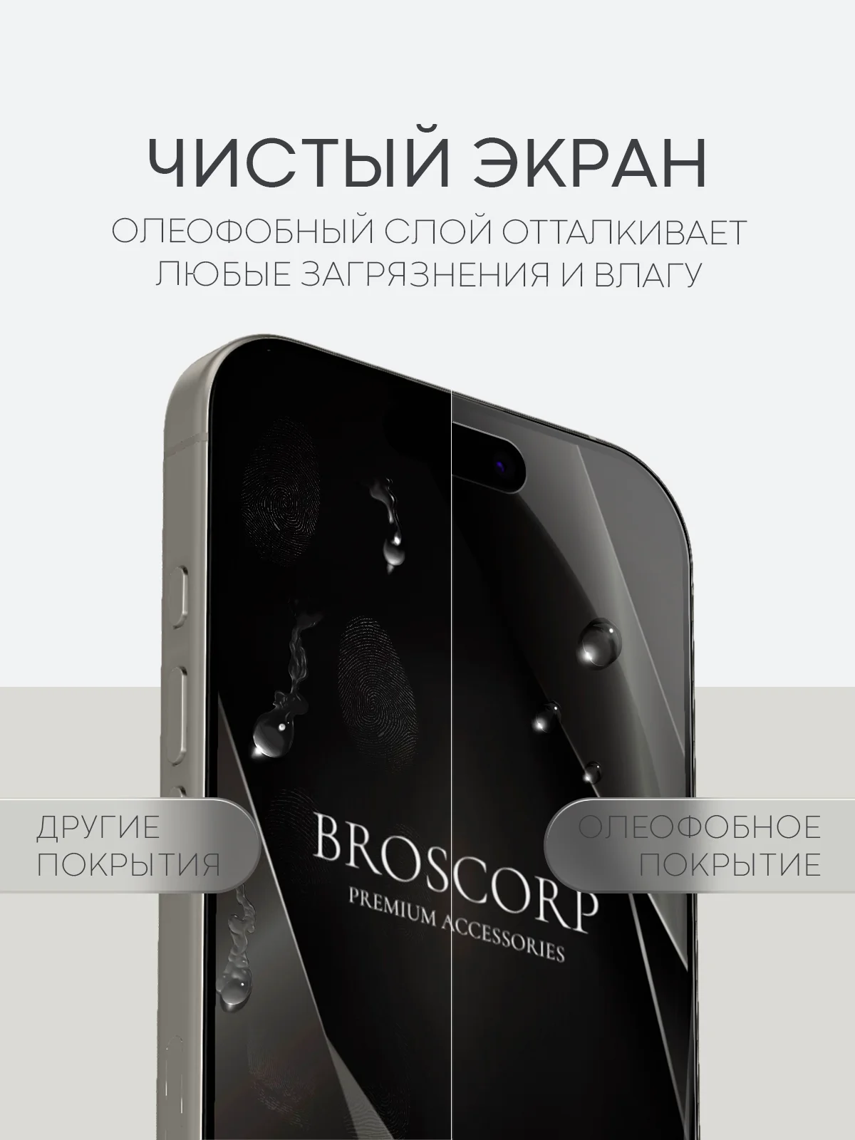Прозрачный 1-2 шт плёнка для iPhone 16, Pro Max Plus защитная гидрогелевая BROSCORP тонкая, не стекло