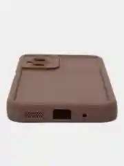 Коричневый чехол для Xiaomi Poco M5 4G, Поко М5 4джи, противоударный, с бортиками