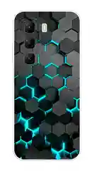 Чехол на Infinix Hot 50 4G / Инфиникс Хот 50 4G прозрачный, с принтом, защита камеры