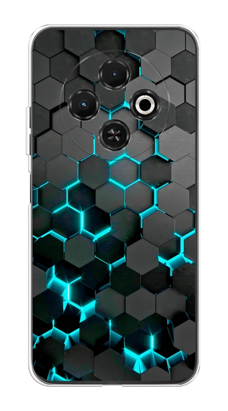 Чехол на Tecno Spark 30C / Текно Спарк 30C прозрачный, с принтом, защита камеры