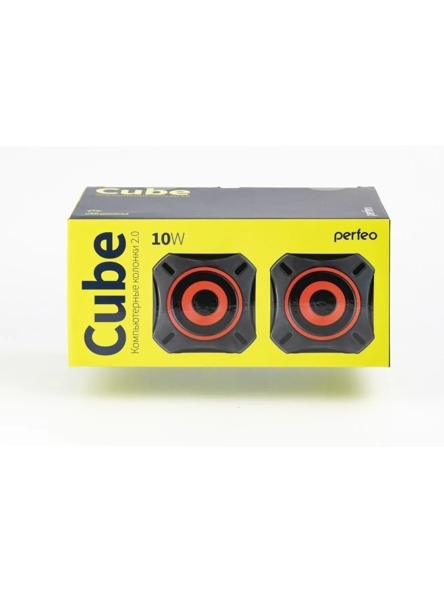 Perfeo колонки Cube 2.0, USB, чёрный