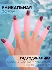 Голубой ласты для плавания КАРТОФАН для рук силиконовые,перчатки с перепонками,перепонки на пальцы
